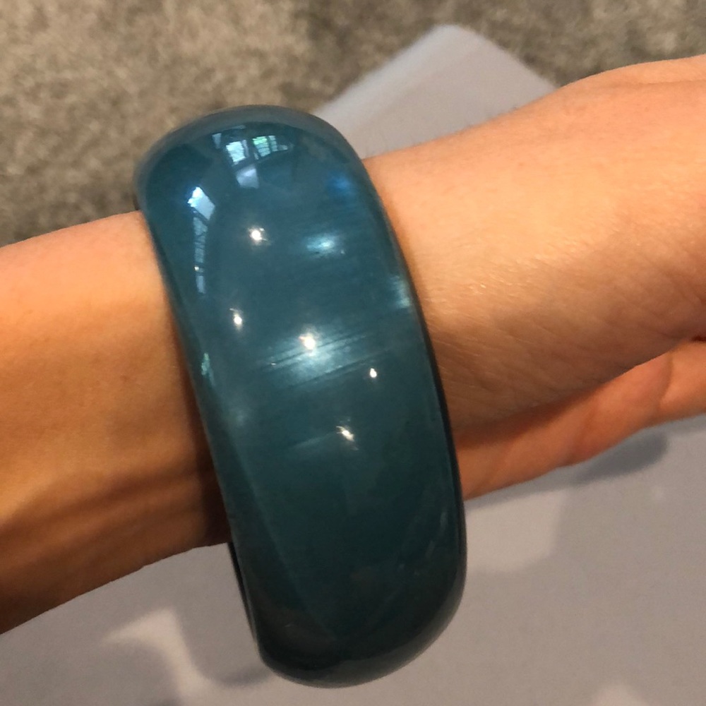 Blue bangle bracelet